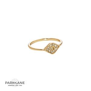 Park Lane Women’s 7 Namaste Gold Evil Eye Ring Delicate